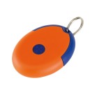 Brelok na klucze z prezerwatywą FLIRT, niebieski, pomarańczowy