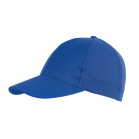 6 segmentowa czapka PITCHER, niebieski