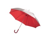 Parasol golf SOLARIS, czerwony, srebrny