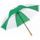 Parasol RAINDROPS, biały, zielony