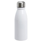 Aluminiowa butelka FANCY, biały, srebrny