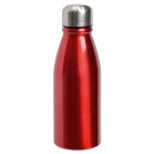 Aluminiowa butelka FANCY, czerwony, srebrny