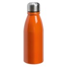 Aluminiowa butelka FANCY, pomarańczowy, srebrny