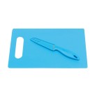 Deska do krojenia z nożem SUNNY, niebieski