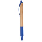 Długopis BAMBOO RUBBER, brązowy, niebieski