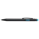 Długopis aluminiowy BLACK BEAUTY, czarny, jasnoniebieski