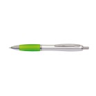 Długopis SWAY, srebrny, zielone jabłko