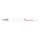 Długopis MIAMI, biały, pomarańczowy