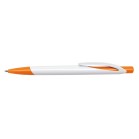 Długopis DAYTONA, biały, pomarańczowy