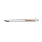 Długopis OREGON, biały, pomarańczowy