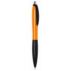 Długopis JUMP, czarny, pomarańczowy