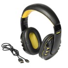 Słuchawki bezprzewodowe RACER, czarny, żółty